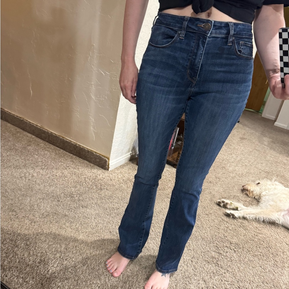 American Eagle Outfitters High Rise Blue Jeans